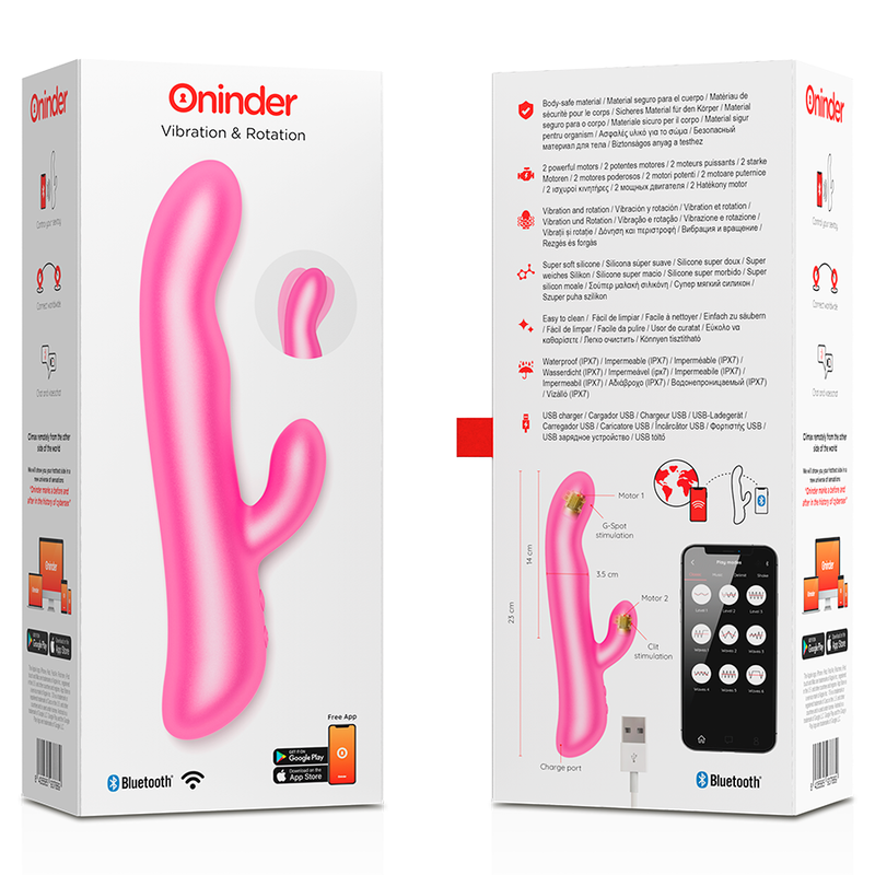 Lapin vibrant double stimulation rotation — ONINDER
