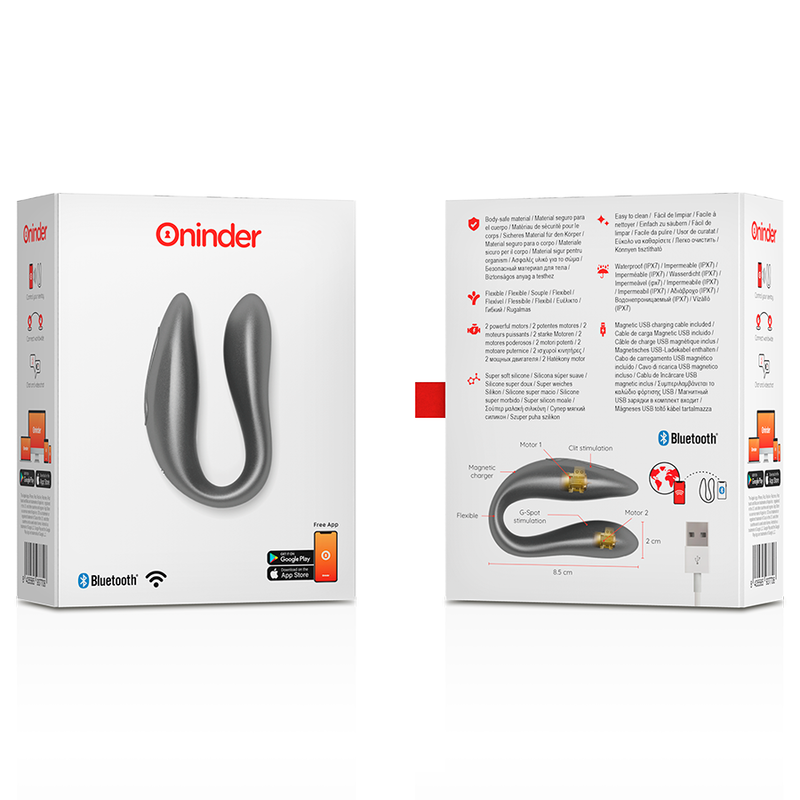 Stimulateur double plaisir G-spot et clitoris connecté — ONINDER