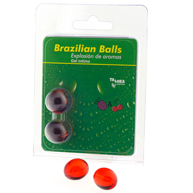 Boules brésiliennes gel intime fraise & cerise — TALOKA