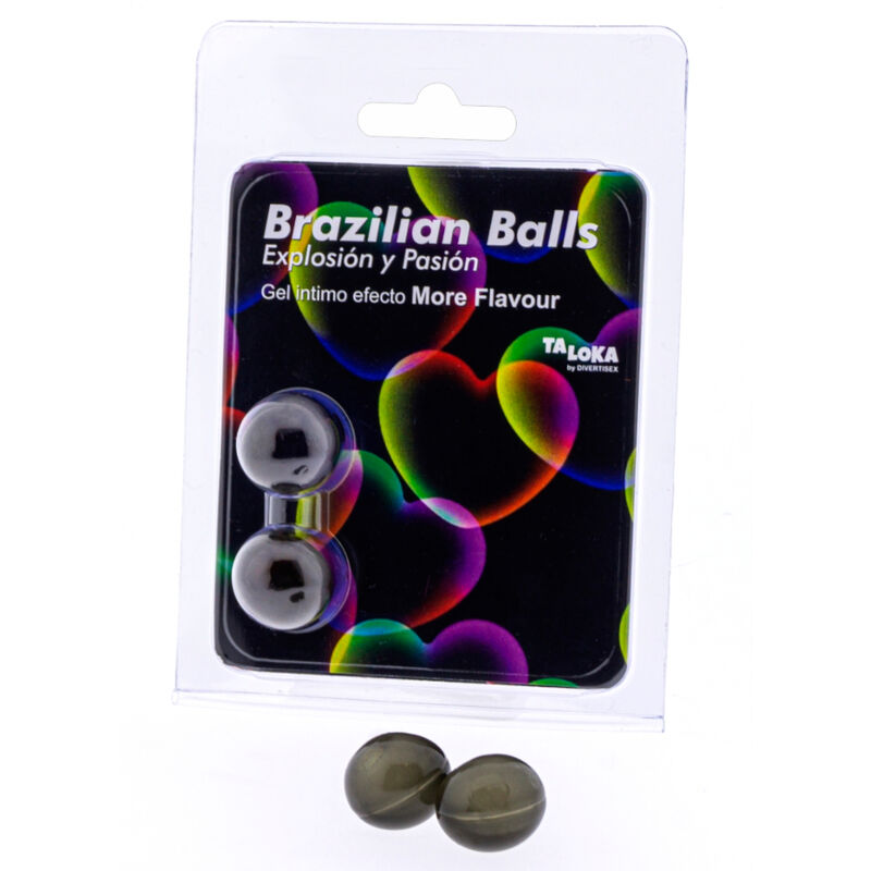 Deux boules brésiliennes gel excitant saveur passion — TALOKA