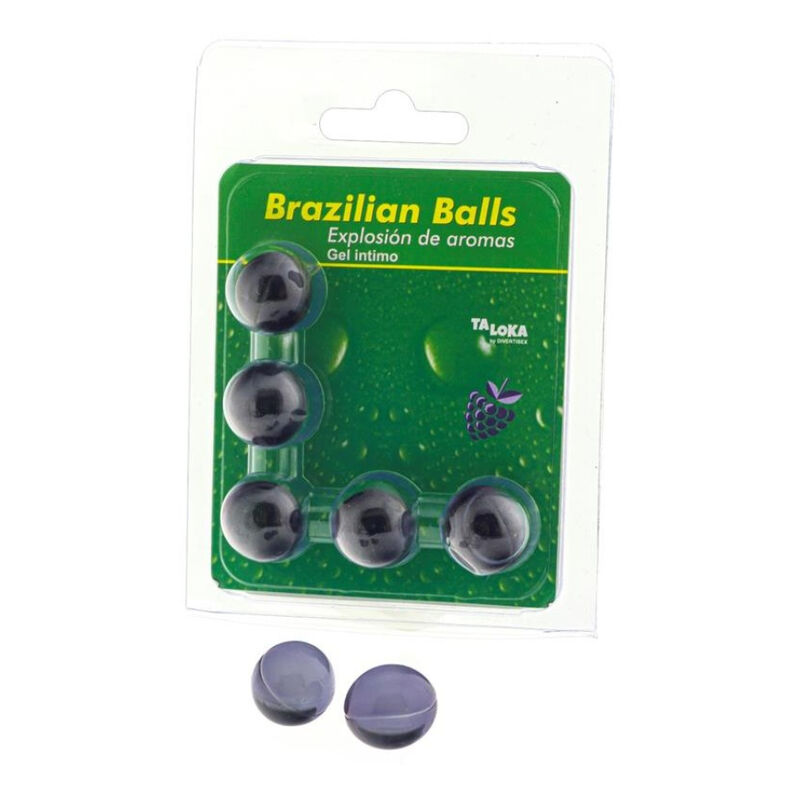 Coffret de 5 boules de massage intime parfum baies — TALOKA