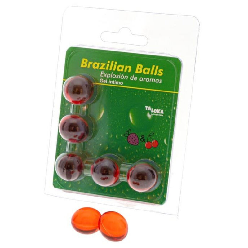 5 boules brésiliennes parfumées fraise & cerise — TALOKA