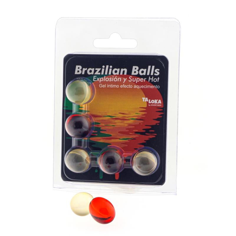 5 boules brésiliennes au gel chauffant excitant — TALOKA