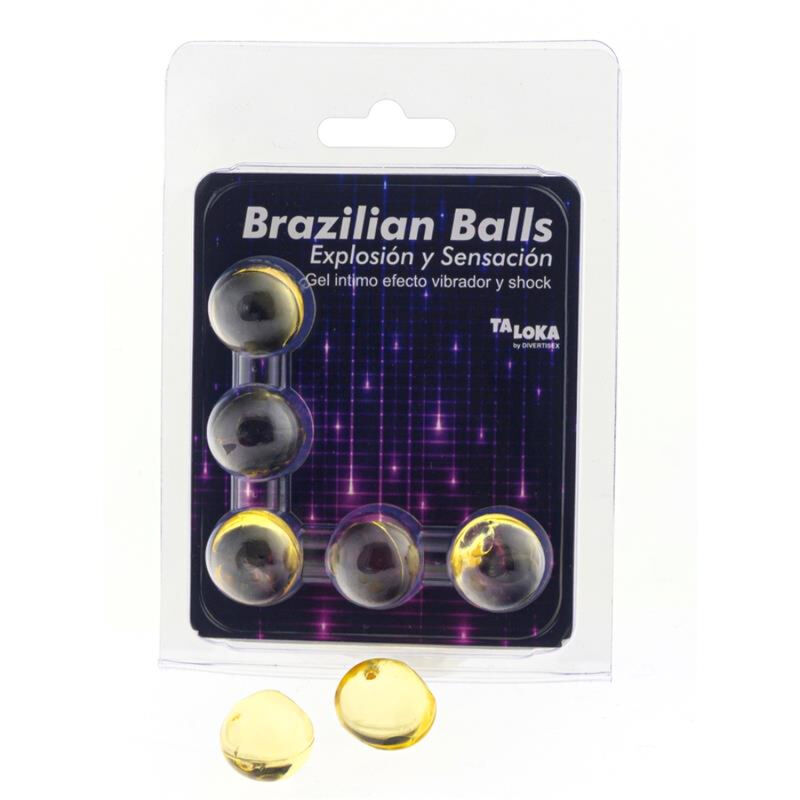 5 boules brésiliennes gel vibrant et effet choc — TALOKA