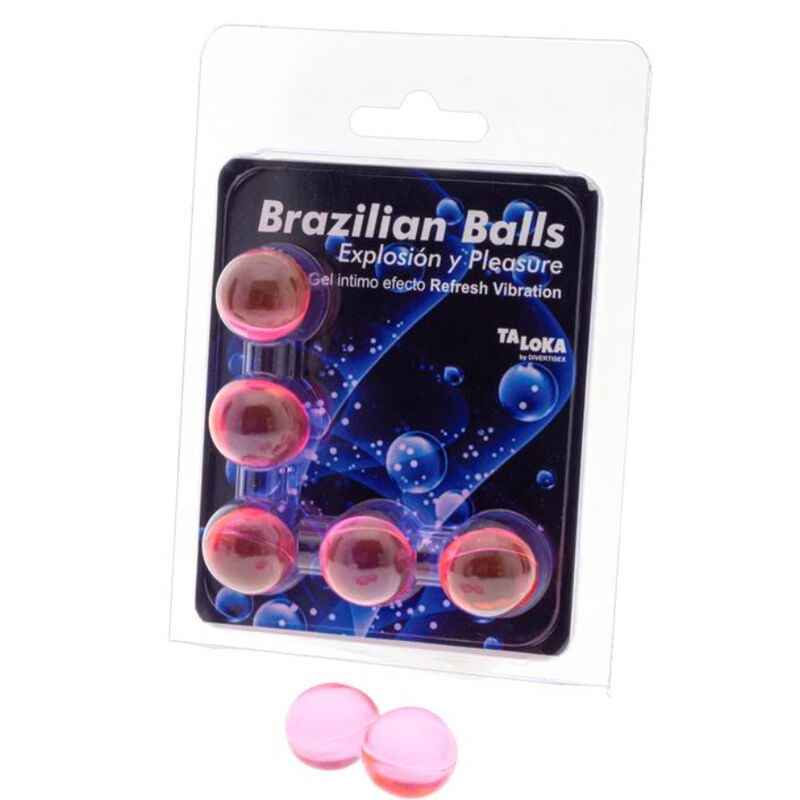 5 boules brésiliennes au gel excitant vibrant — TALOKA