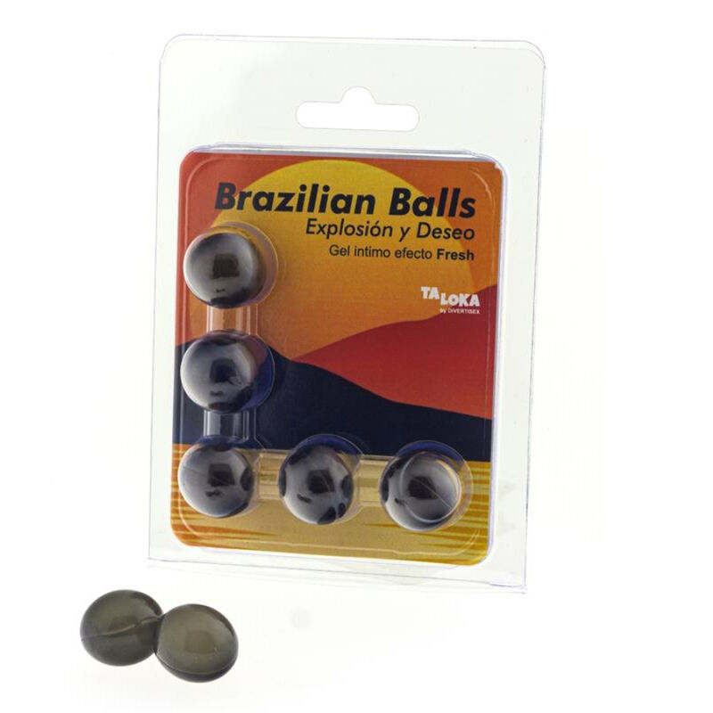 Coffret de 5 boules brésiliennes gel excitant effet frais — TALOKA