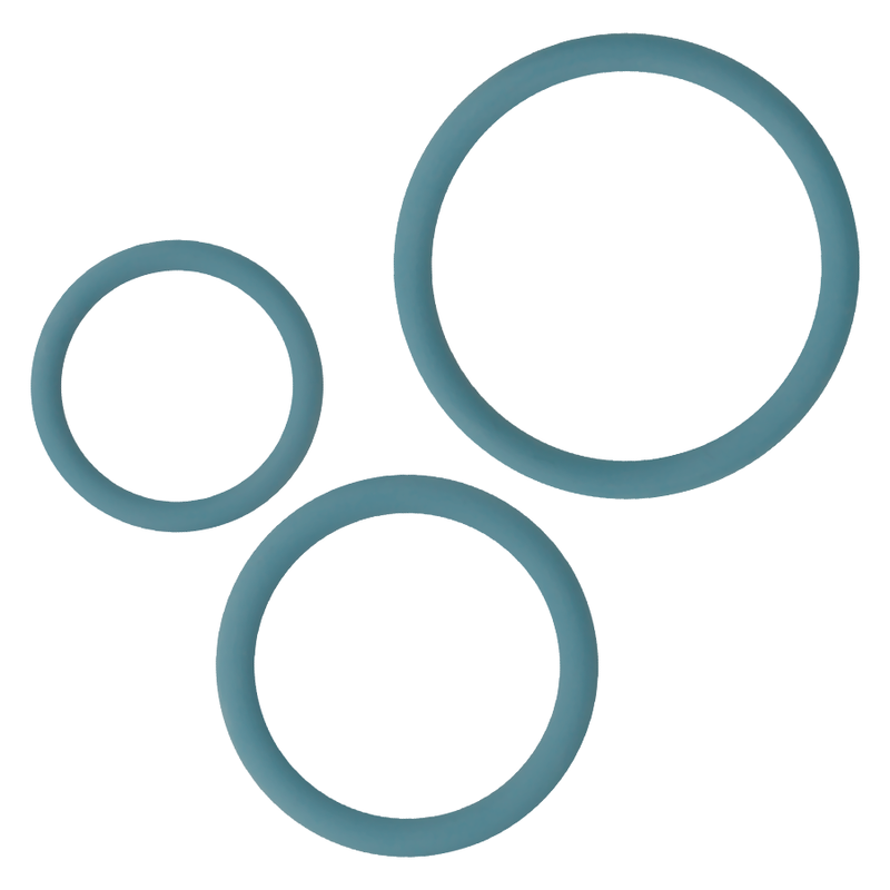 Set de 3 anneaux pour pénis et testicules — OHMAMA SET