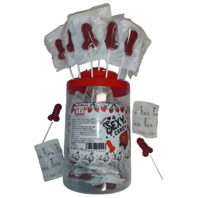 50 sucettes coquines aux fruits rouges — DIABLO PICANTE
