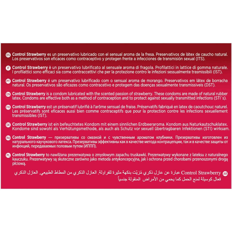 Préservatifs Adapta parfum fraise, lot de 144 — CONTROL CONDOMS