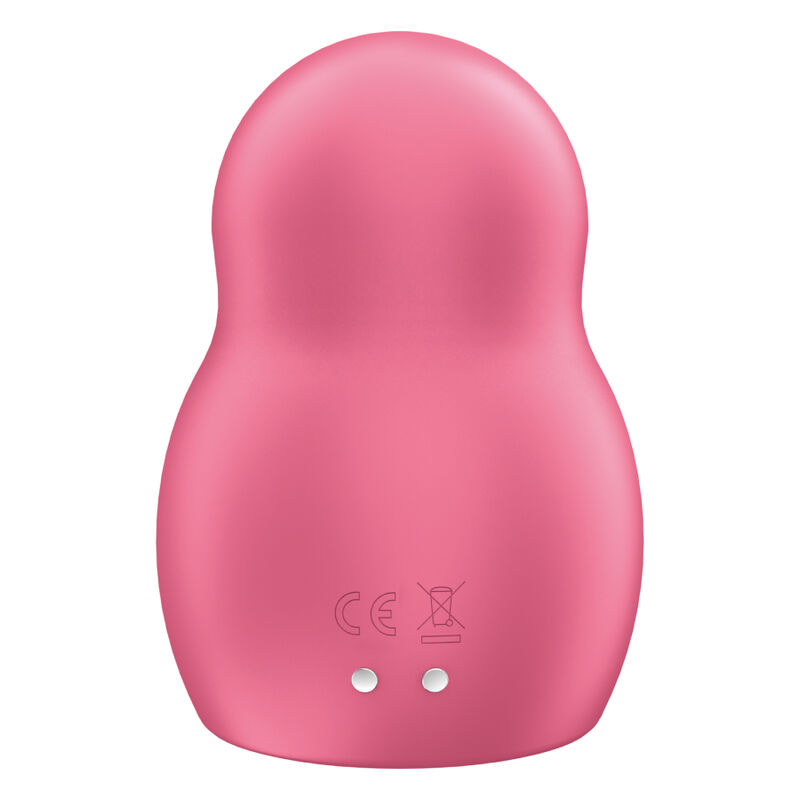 Stimulateur double air pulse et vibrant portable rouge — SATISFYER AIR PULSE