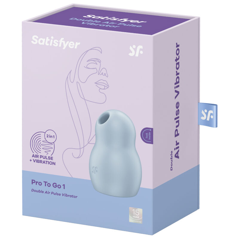 Stimulateur double air pulsé et vibrant Pro To Go 1 — SATISFYER AIR PULSE