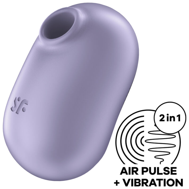 Stimulateur double air pulse et vibromasseur Pro To Go 2 violet — Satisfyer Air Pulse