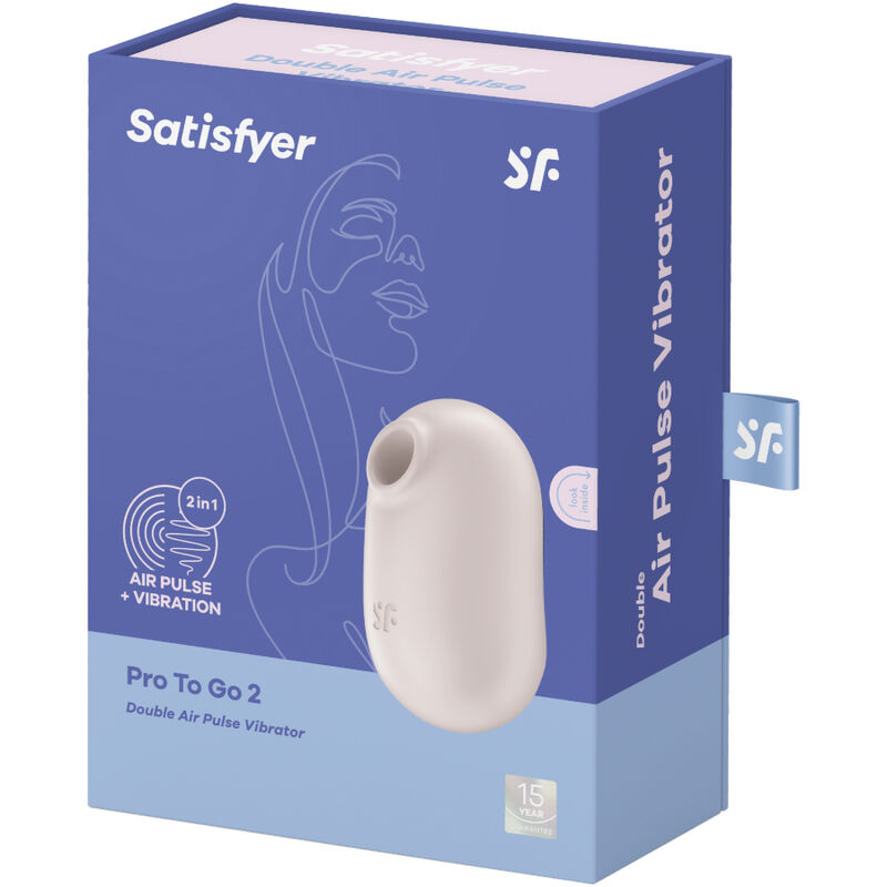 Stimulateur et vibromasseur double à air pulsé Pro To Go 2 — SATISFYER AIR PULSE