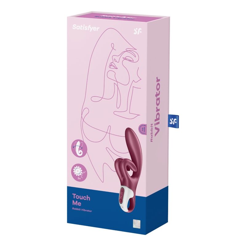 Vibrateur lapin Touch Me rouge — SATISFYER VIBRATOR