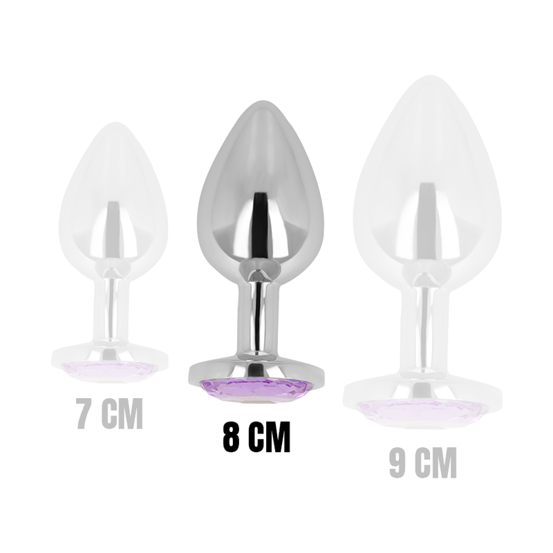Plug anal lourd avec cristal violet — OHMAMA ANAL