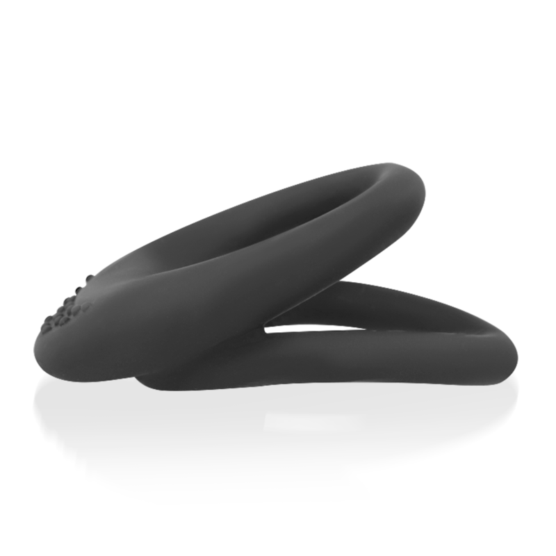 Lot de deux bagues de constriction en silicone (3,5 cm et 4,5 cm) — OHMAMA FETISH