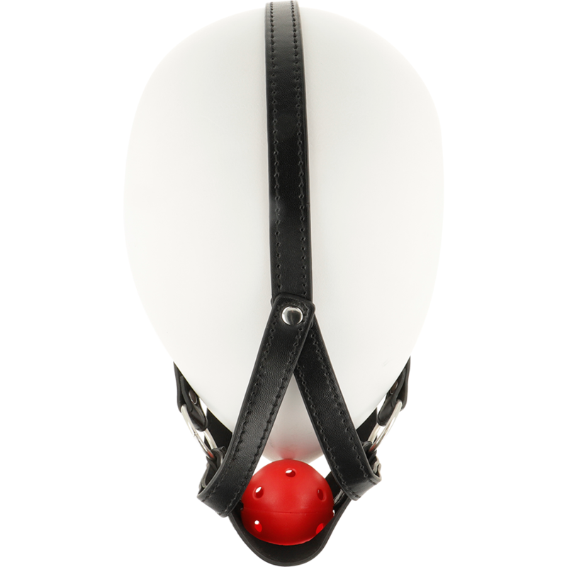 Harnais de tête ouvert en cuir — OHMAMA FETISH