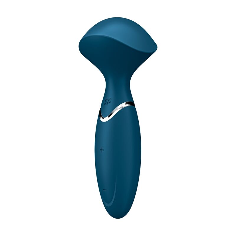 Mini wonder baguette vibrante compacte bleue — Satisfyer Wand