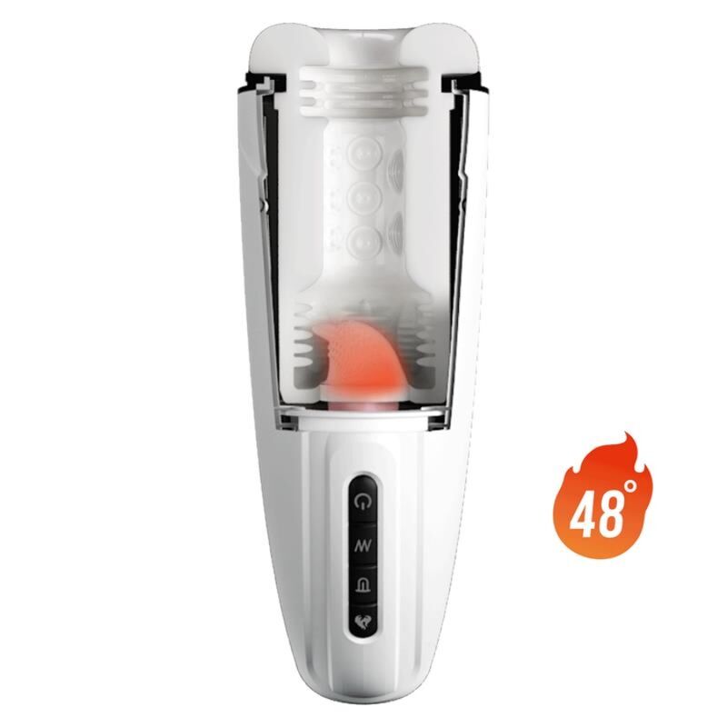 Masturbateur vibrant chauffant avec aspiration et voix — PRETTY LOVE MALE