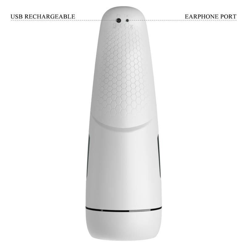 Masturbateur vibrant chauffant avec aspiration et voix — PRETTY LOVE MALE