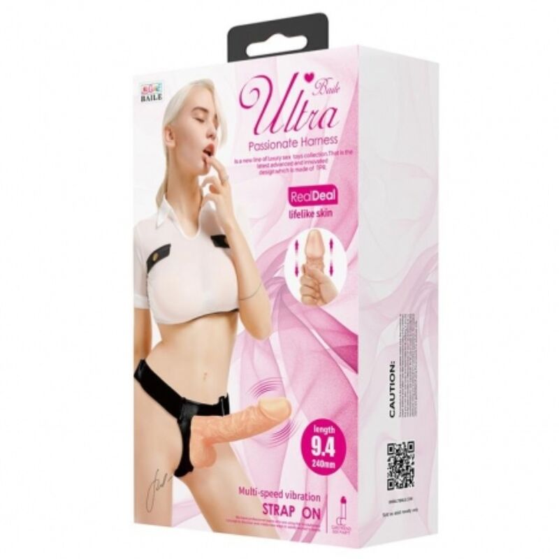 Harnais vibrant avec gode naturel réglable — BAILE HARNESS COLLECTION