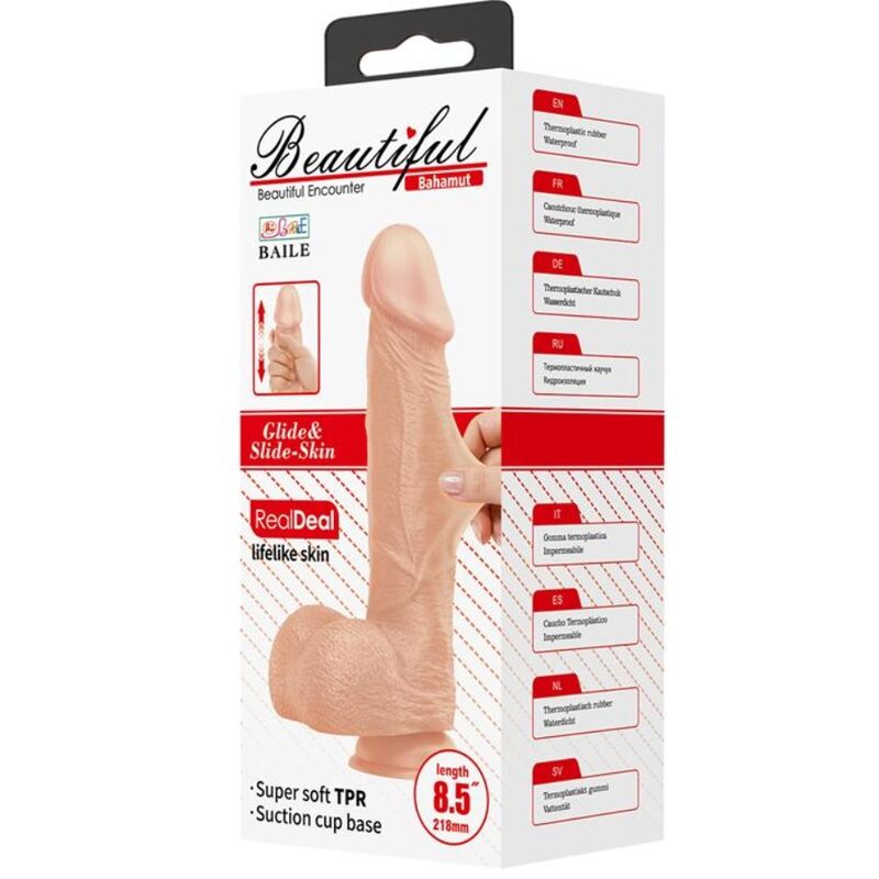 Gode réaliste flexible Bahamut 21,8 cm — BAILE DILDOS