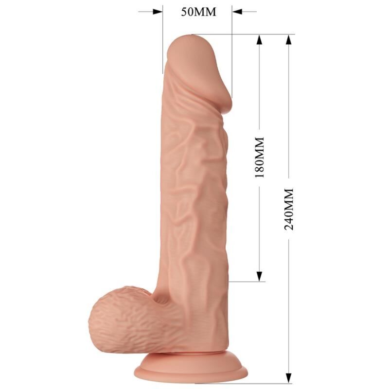 Gode réaliste flexible à ventouse 24 cm — BAILE DILDOS