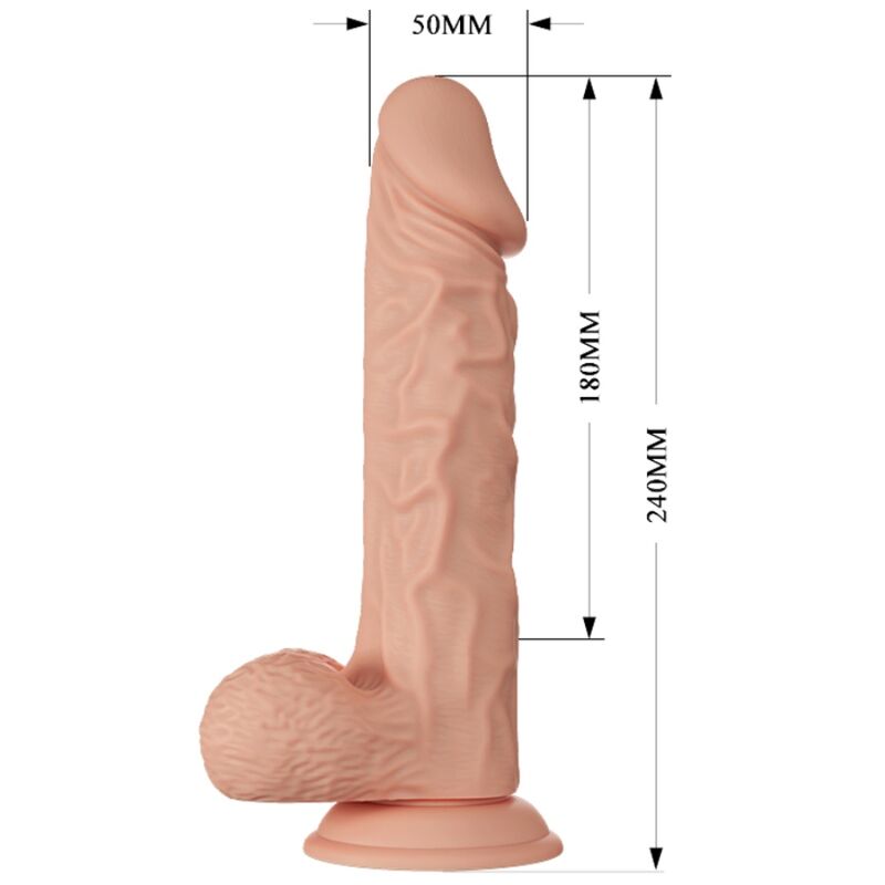 Gode réaliste vibrant à ventouse 24 cm — BAILE DILDOS