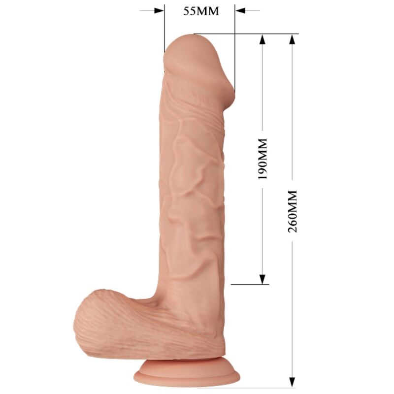 Gode réaliste vibrant à ventouse 26 cm — BAILE