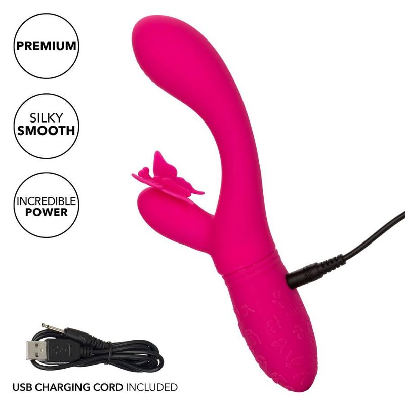 Vibromasseur papillon rechargeable à ailes flottantes — CALEXOTICS