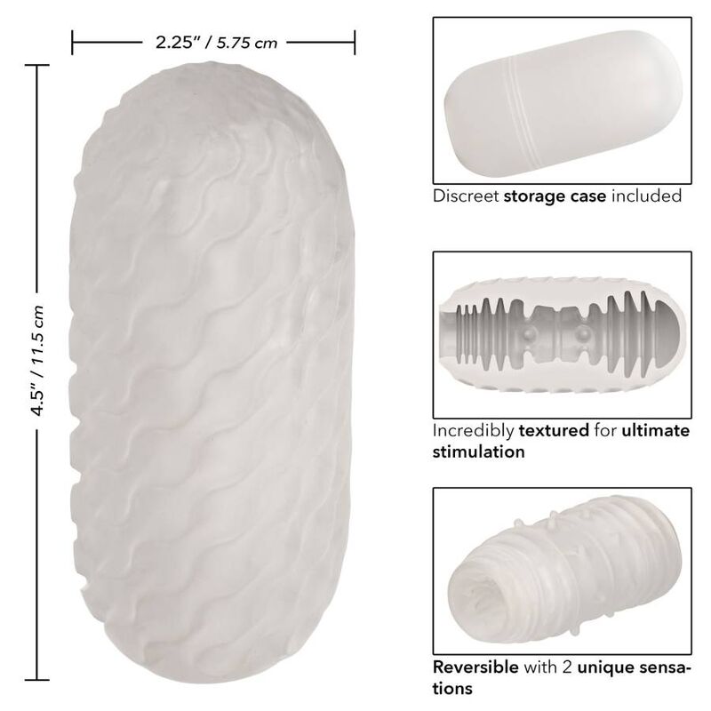 Reversible Ribbed Stroker — CALEXOTICS