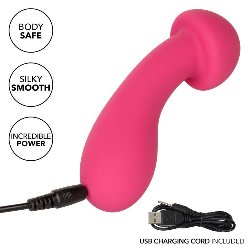 Pixies Exciter : masseur vibrant double face rose — CALEXOTICS