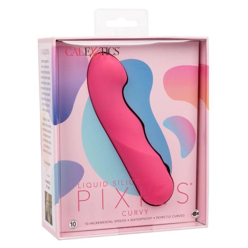 Vibromasseur incurvé double face en silicone liquide — CALEXOTICS
