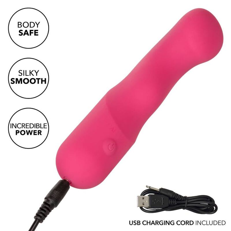 Vibromasseur incurvé double face en silicone liquide — CALEXOTICS