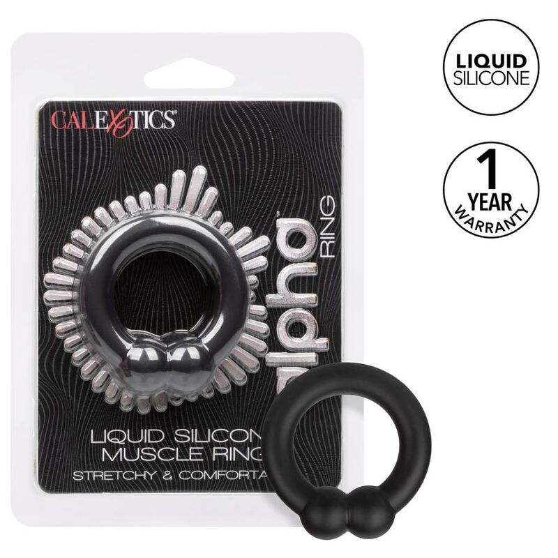 Bague pénienne musclée Alpha en silicone liquide — CALEXOTICS