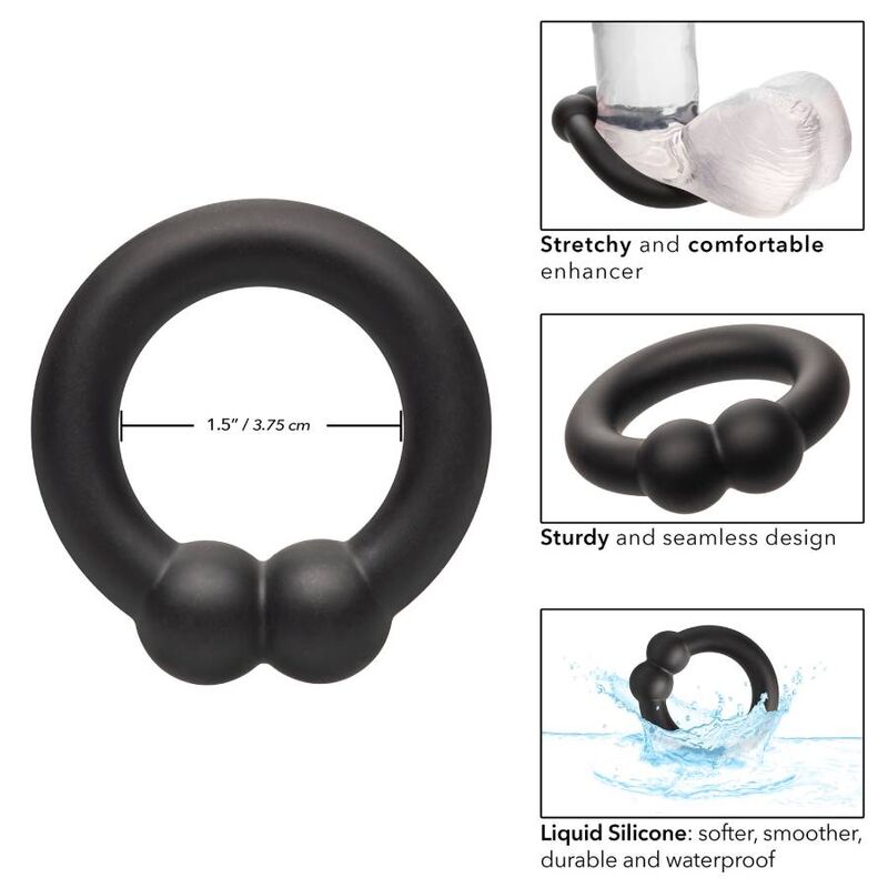 Bague pénienne musclée Alpha en silicone liquide — CALEXOTICS
