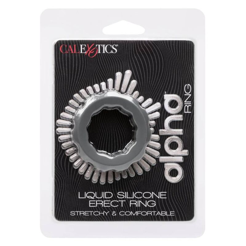 Anello di Erezione Alpha in Silicone Grigio — CALEXOTICS