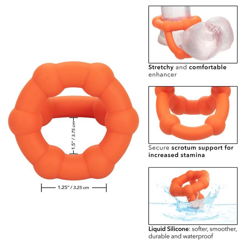 Alpha All Star Double Ring Cock Ring — CALEXOTICS