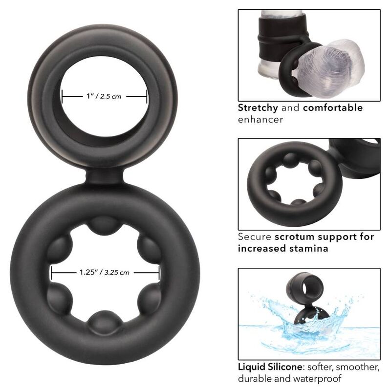 Bague rehausseur double anneau Alpha Dual Magnum — CALEXOTICS