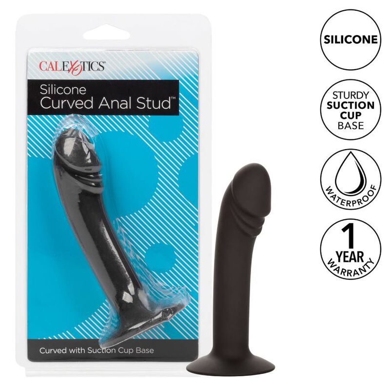 Goujon anal incurvé en silicone — CALEXOTICS