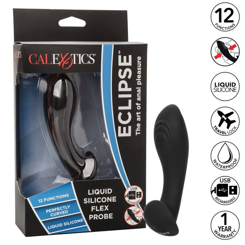Sonde anale flexible vibrante en silicone liquide — CALEXOTICS