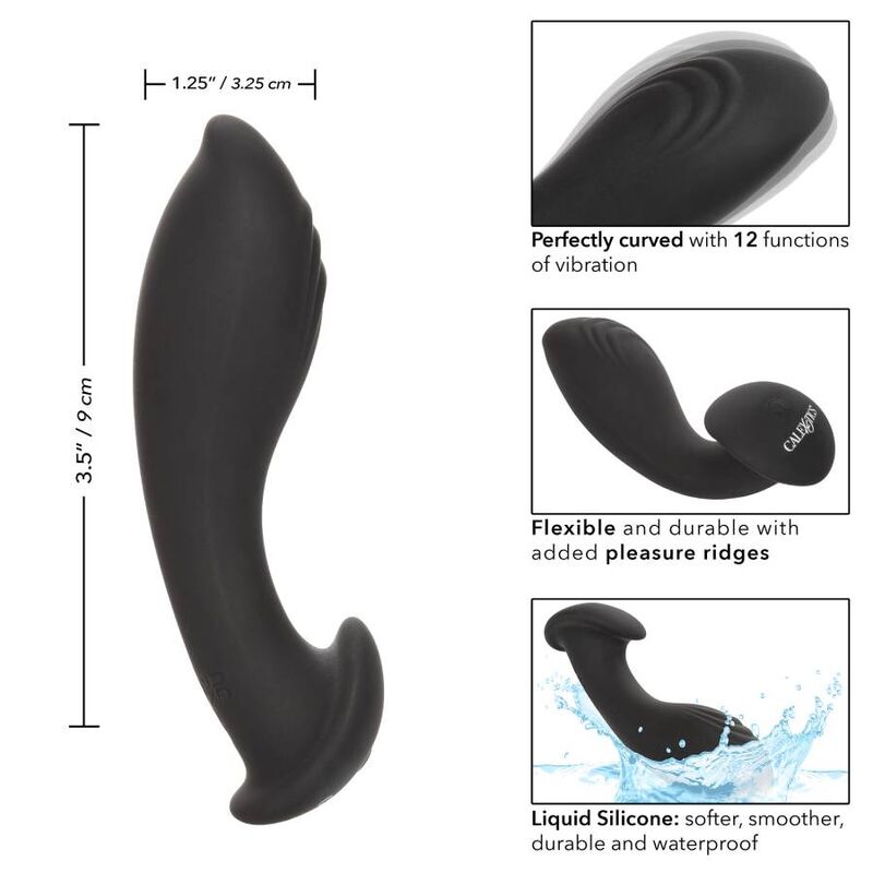 Sonde anale flexible vibrante en silicone liquide — CALEXOTICS