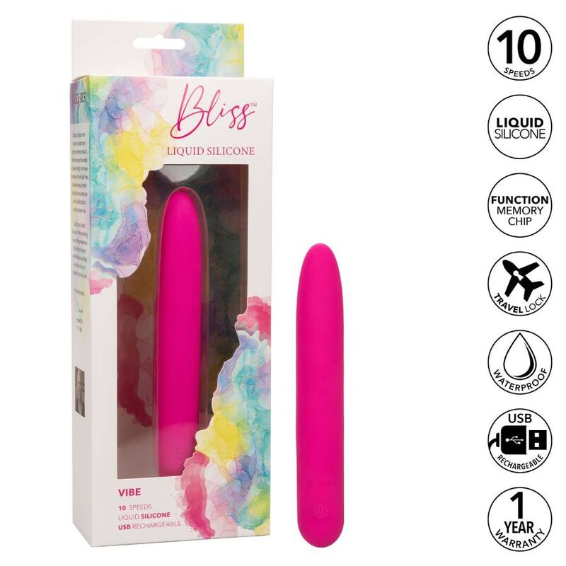 Masseur vibrant en silicone liquide Bliss — CALEXOTICS