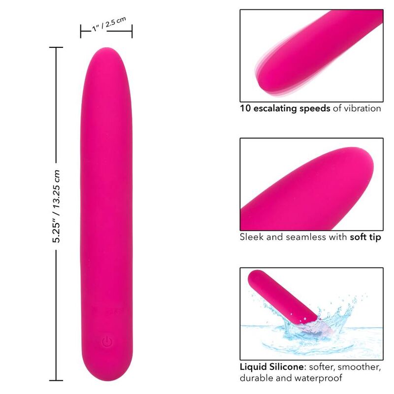 Masseur vibrant en silicone liquide Bliss — CALEXOTICS