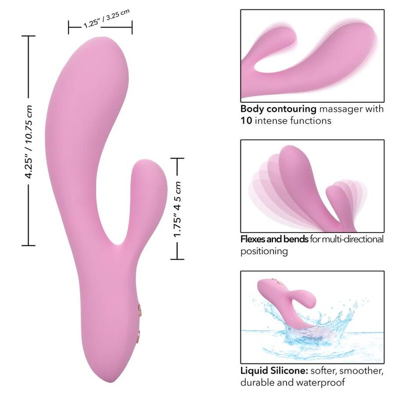 Double stimulateur flexible contour — CALEXOTICS