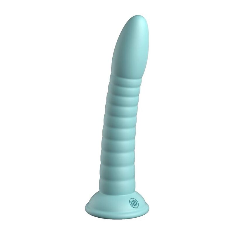 Gode Wild Thing en silicone platine 17,78 cm vert — DILLIO