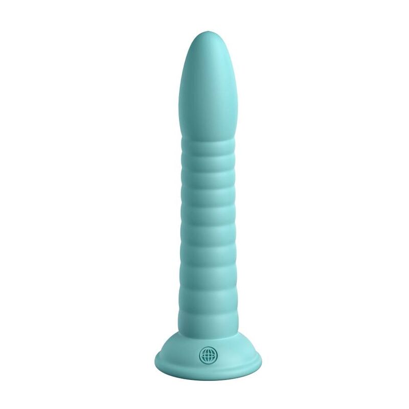 Gode Wild Thing en silicone platine 17,78 cm vert — DILLIO