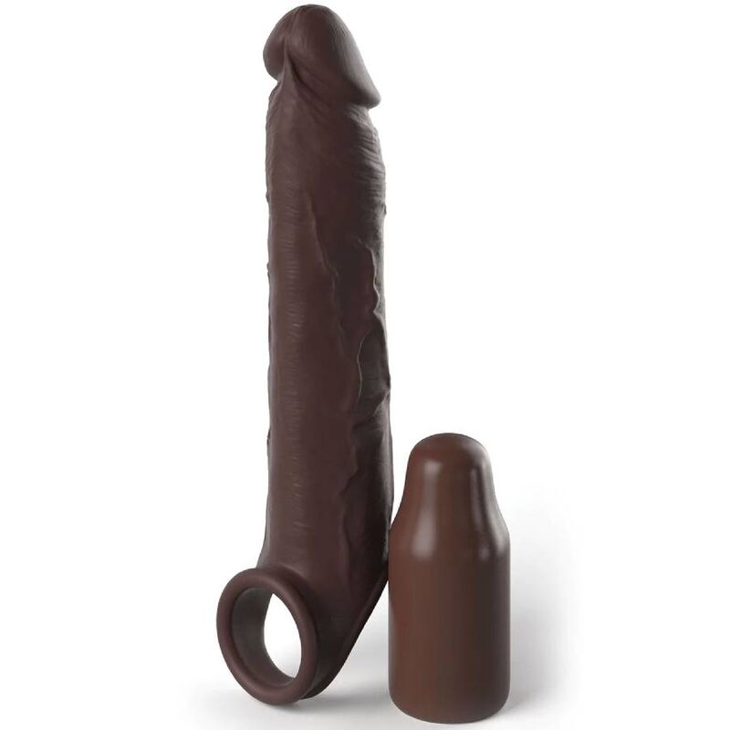 Rallonge pénienne avec sangle et embout amovible 17,78 cm — FANTASY X-TENSIONS