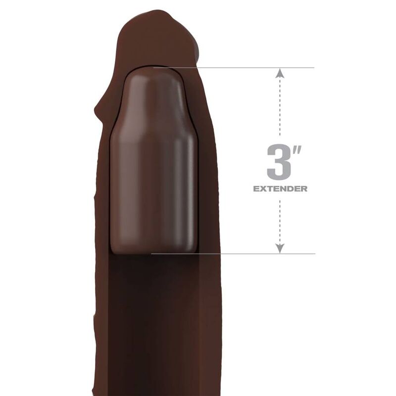 Rallonge pénienne avec sangle et embout amovible 17,78 cm — FANTASY X-TENSIONS