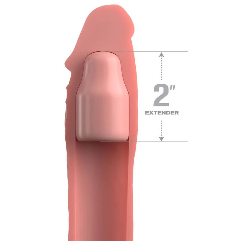 Manchon d'extension penienne ultra-réaliste avec plug — FANTASY X-TENSIONS